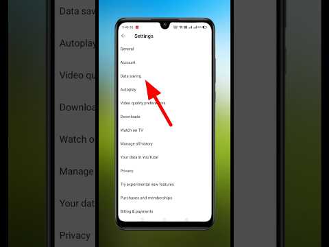 Youtube data saver settings hindi tricks 💥 Youtube data saver settings 2024 🧐 #shorts