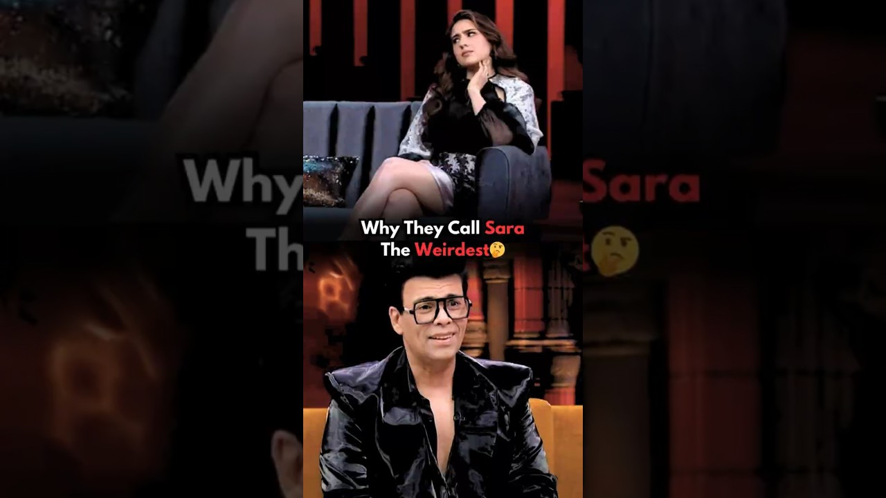 Why Sara Ali Khan Is Known as Bollywood's Quirkiest Star 🤪 | Karan Johar's Candid Conversations