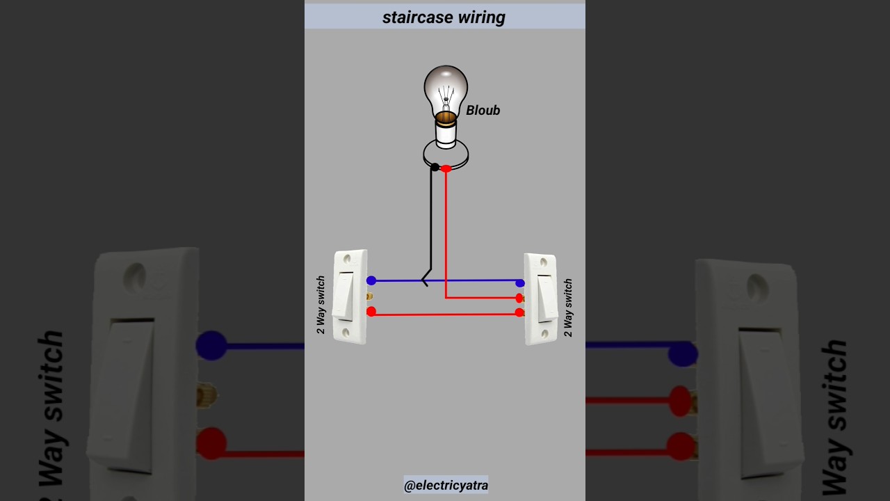 Staircase & 2-Way Switch Wiring Guide 🔧