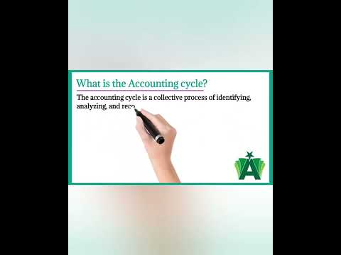 What is the Accounting cycle?
