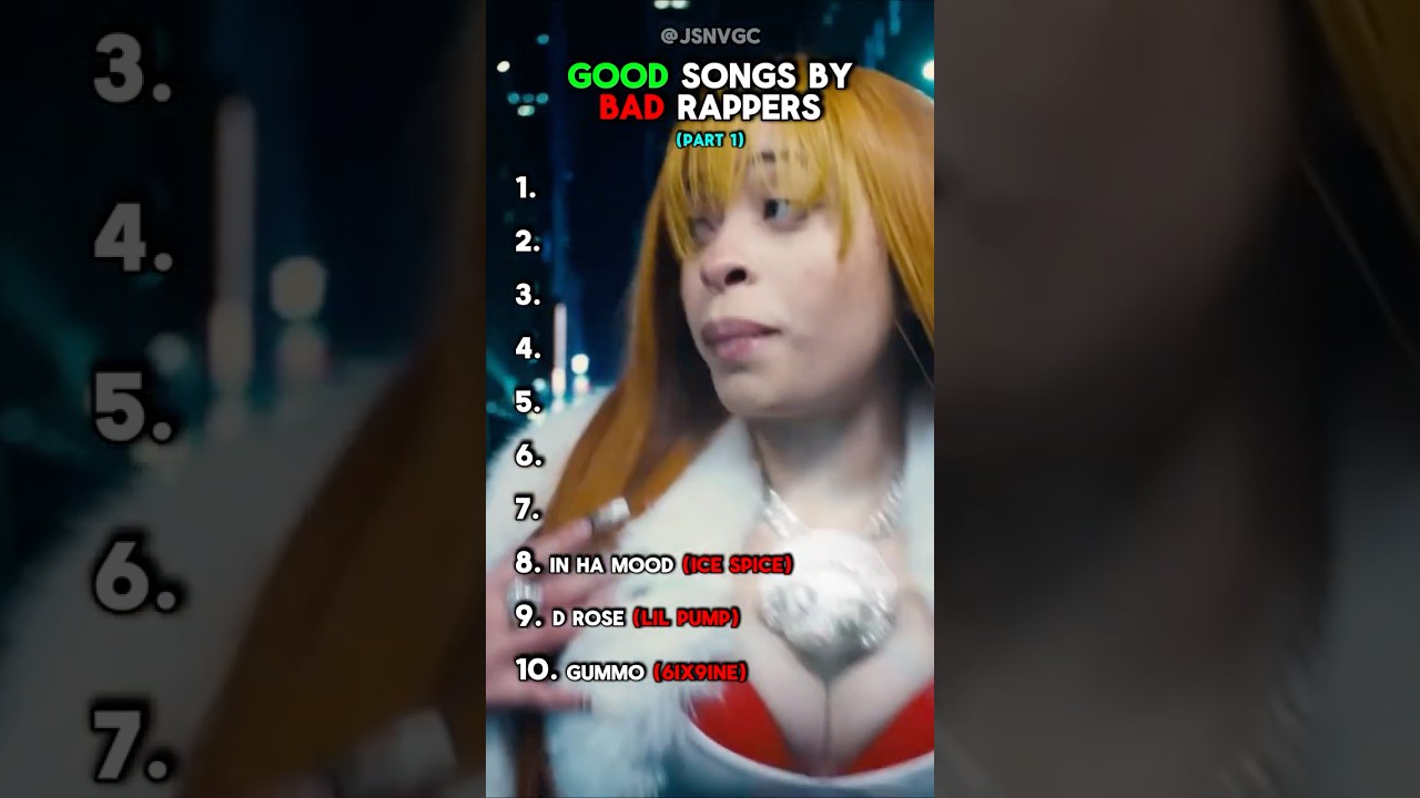 Good Songs by Bad Rappers 🎶