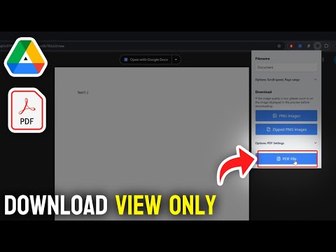 How to Download View Only PDF Files From Google Drive - Full Guide