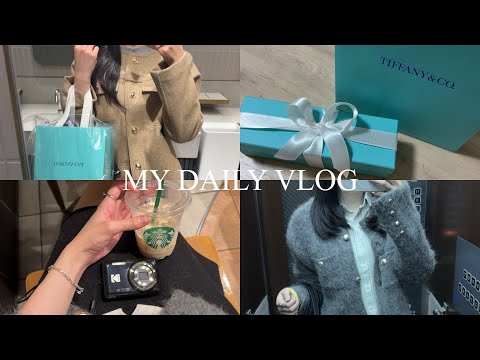 【vlog】Tiffanyで自分へのご褒美ジュエリーを購入💎 | Kodak fz55カメラを買ってみた📷 | 美容院,ラーメン,自炊など社会人olの休日の切り取り