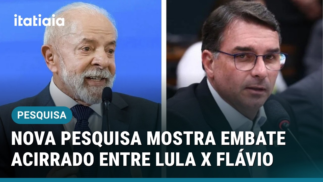 Vitória de Flávio Bolsonaro sobre Lula, diz pesquisa