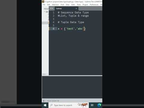 Tupling Your Code-The Power of Tuples in Python | #shortvideo #shorts #viral
