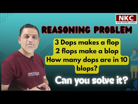 Flops & Blops Math Puzzle: Find the Number of Dops in 10 Blops | Reasoning Proble