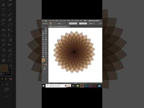 Quick flower design | adobe illustrator #illustratortutorial #illustrator