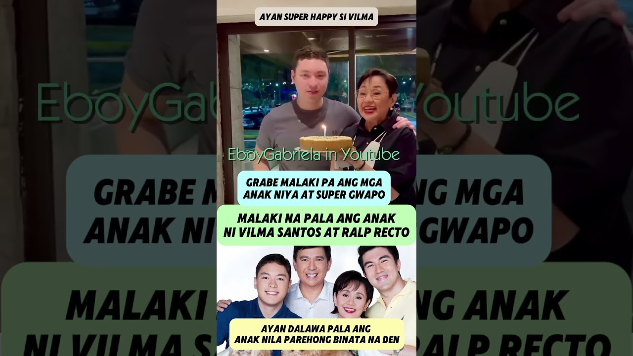 Vilma Santos and Ralph Recto's Children Revealed