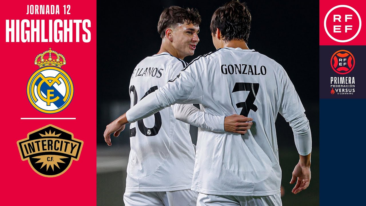 Resumen del Partido: Real Madrid Castilla 5-0 CF Intercity en la Jornada 12 de la Temporada 2024/25 ⚽
