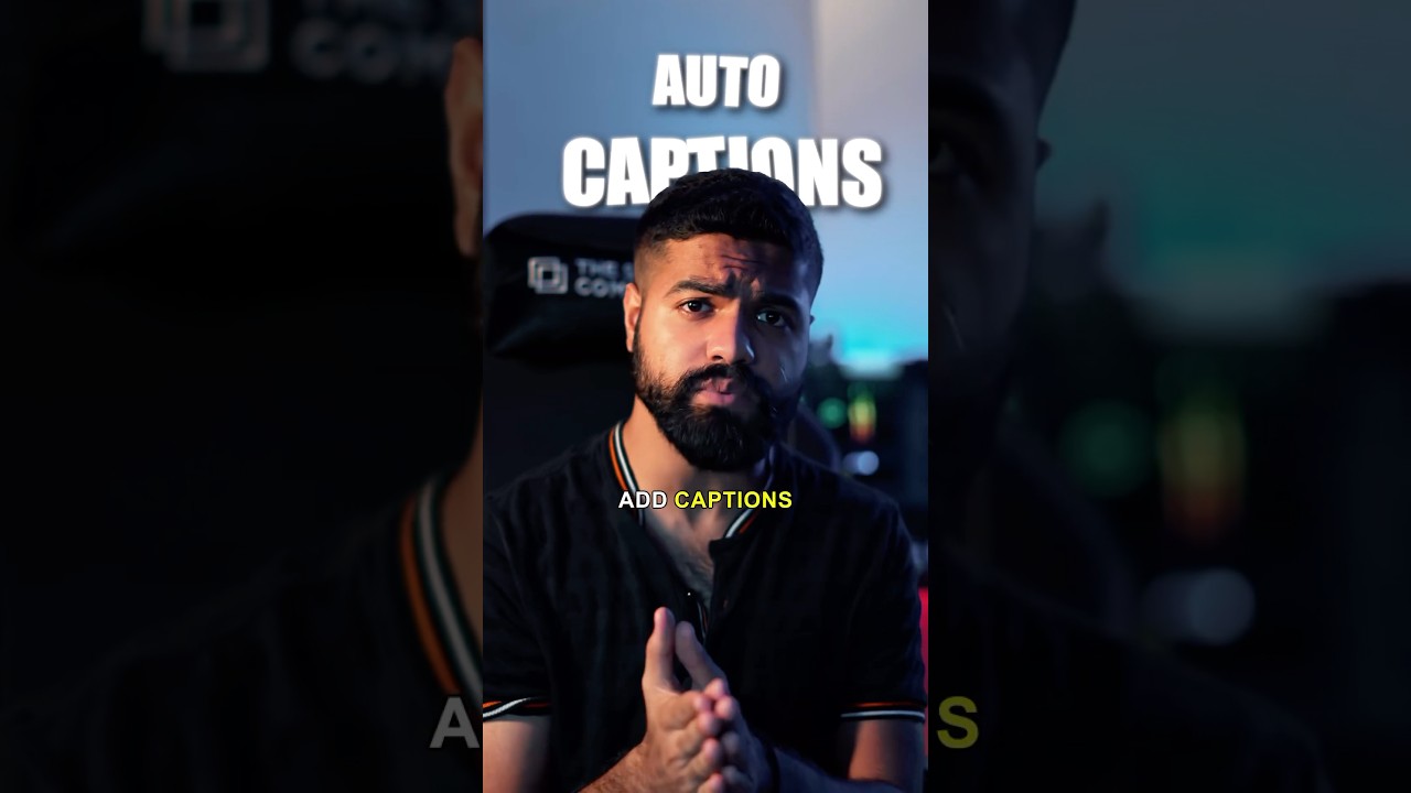 Auto Captions in Premiere Pro π