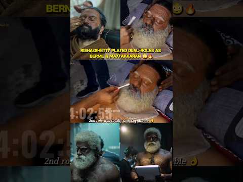 🤯Rishab Shettyയുടെ ഞെട്ടിക്കുന്ന Makeup Video പുറത്ത്🔥| Rishab Shetty's Makeup for Mayyakkaran👌💥