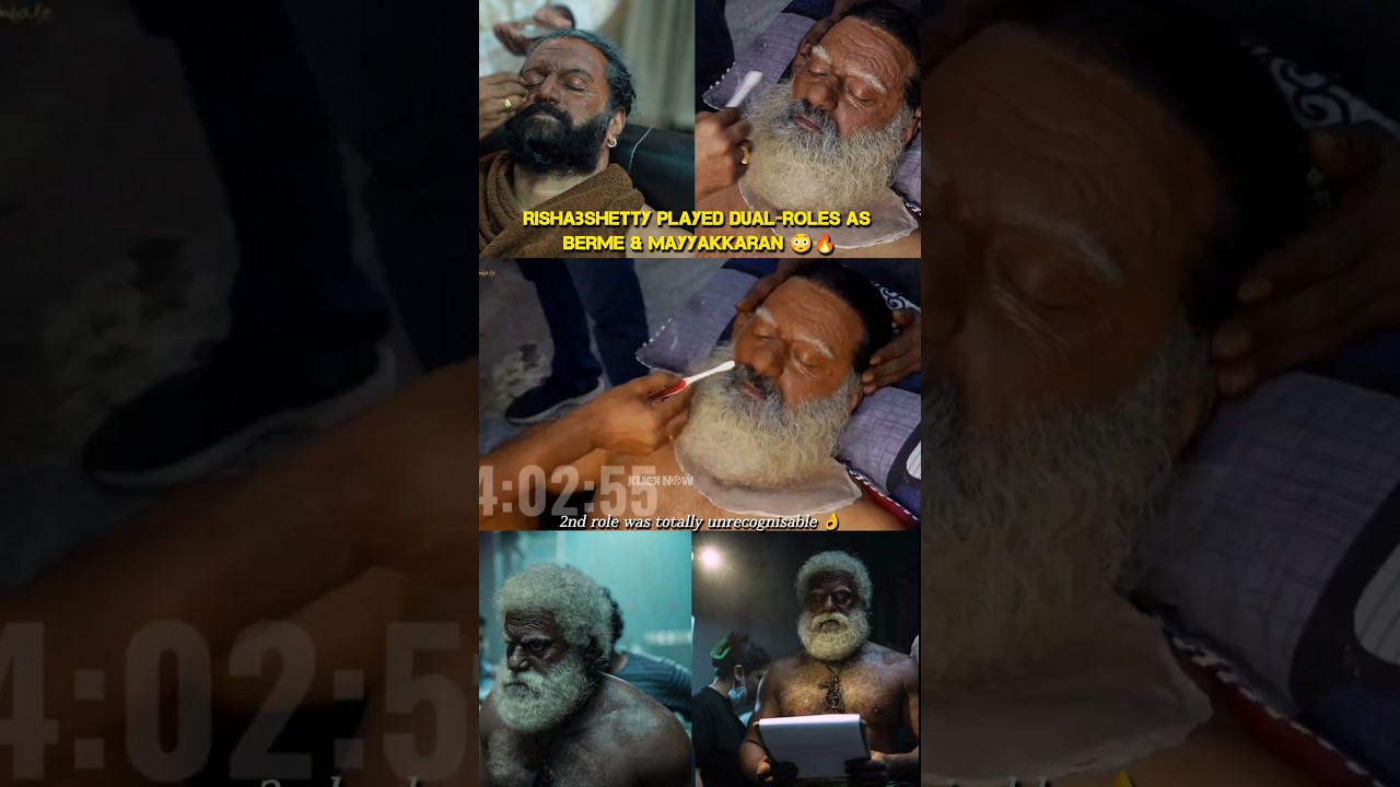 🤯 Rishab Shetty's Stunning Makeup Transformation for Mayyakkaran! | Watch Now