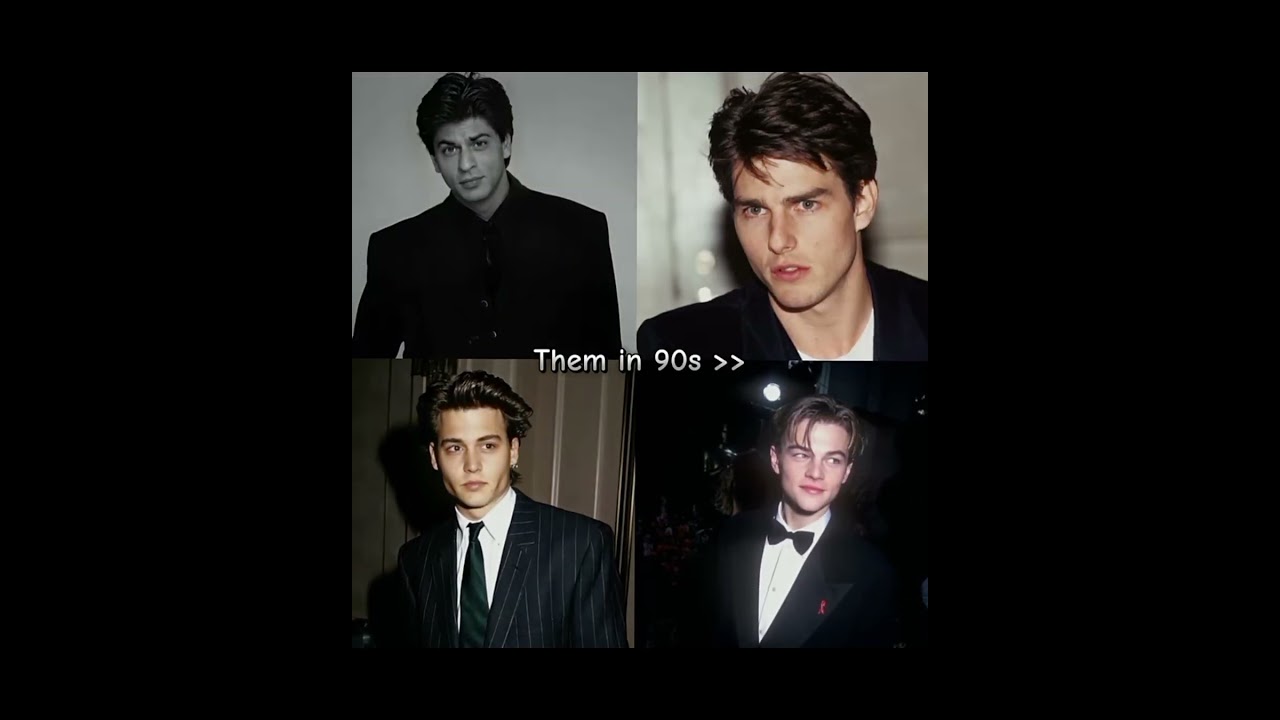 90s Male Icons: SRK, Depp, DiCaprio & Cruise π¬