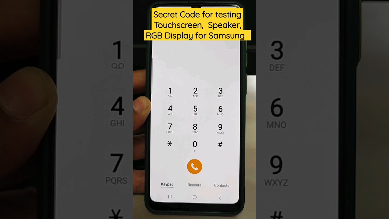 1 Secret code For testing all 😱😱 Touchscreen, Speakers,  Sensors #shorts #test #samsung #viral