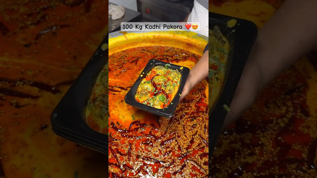 100 Delicious 100 Kg Kadhi Pakora ❤️ | Ujjwal Foodie Short