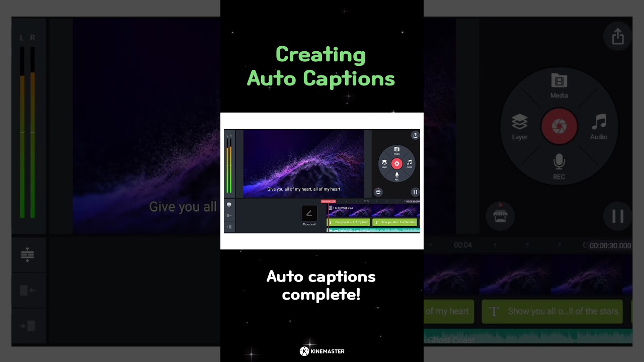 Auto Captions Now Available in KineMaster 7.4 🎥