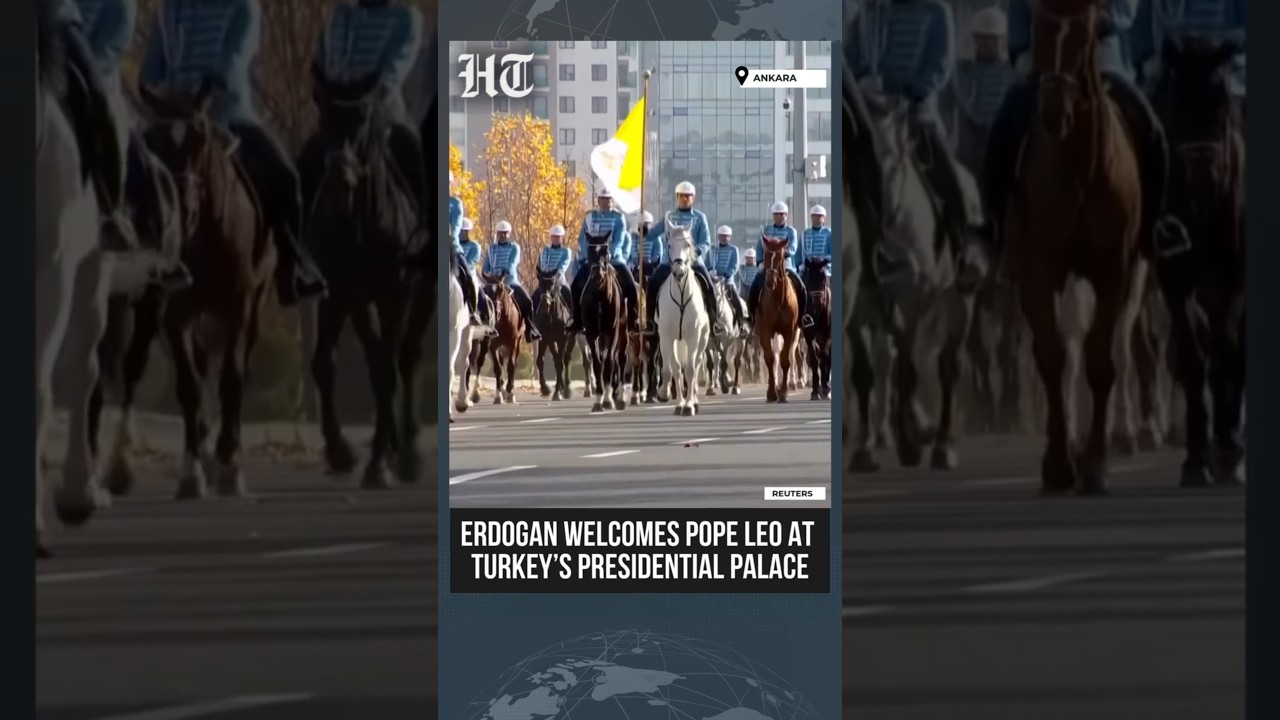 Erdogan Welcomes Pope Leo at Turkish Palace 🇹🇷