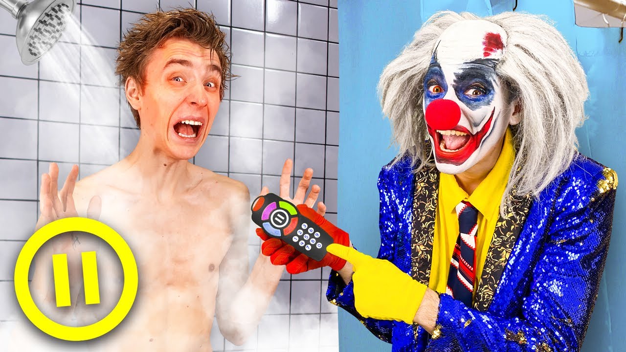 24h Clown Pause Challenge & Free Fire 🕒
