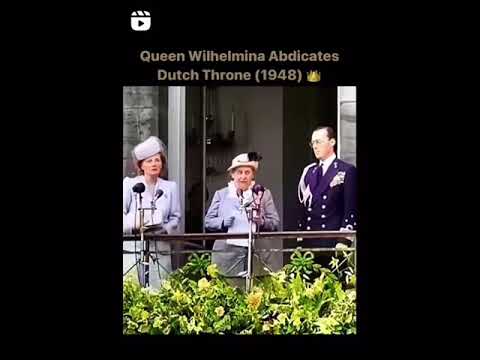 75 years since the abdication of Queen Wilhelmina of the Netherlands