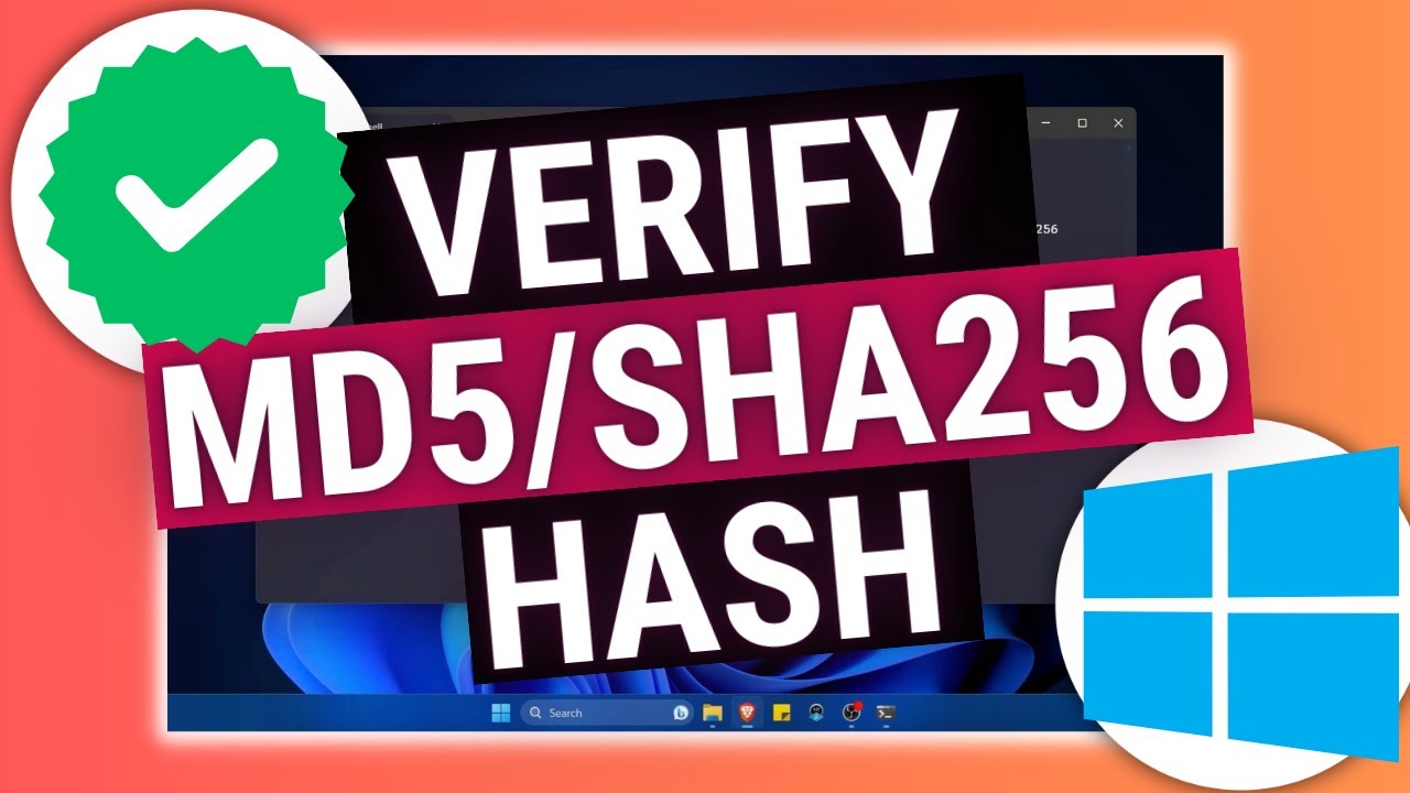 Verify MD5 and SHA256 Hashes or Checksums on Windows 11