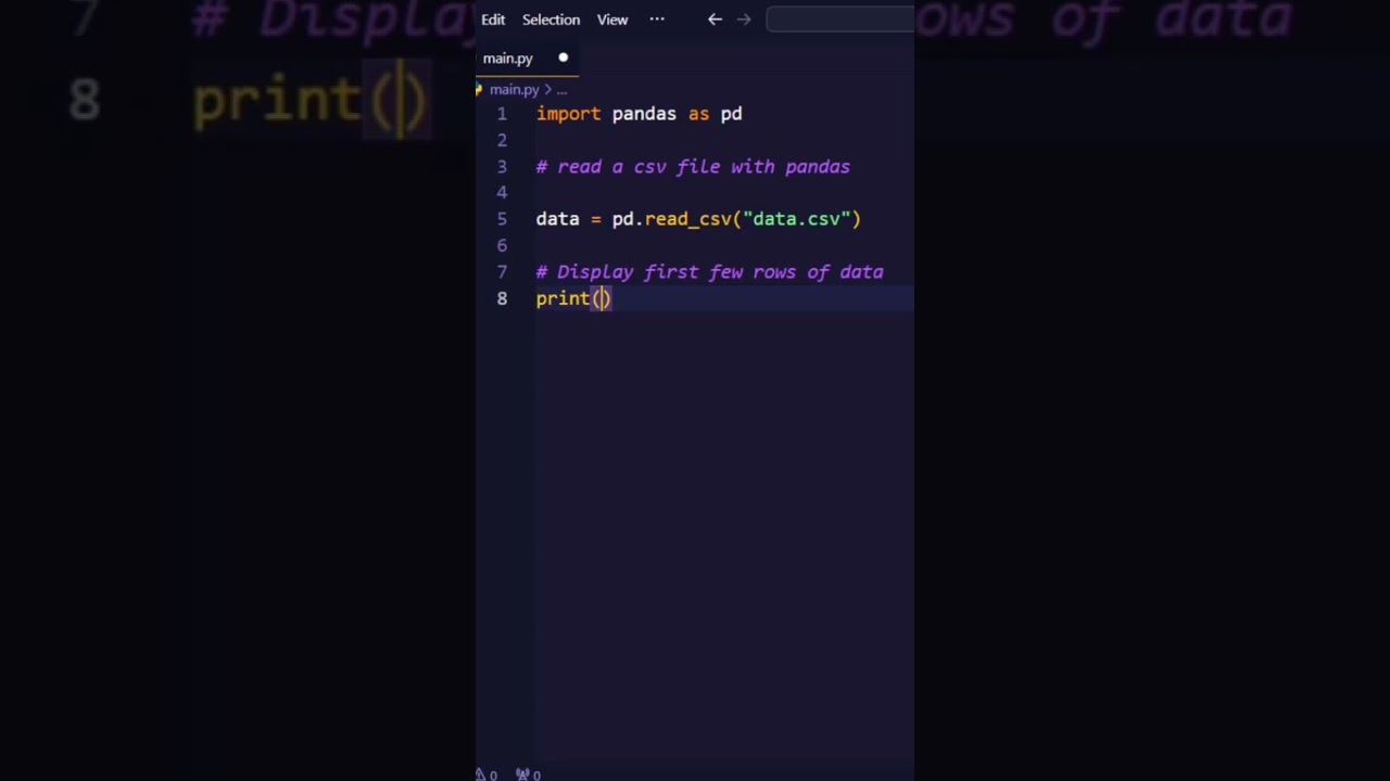 Read CSV with pandas in 5 Seconds π