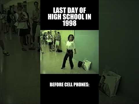 Last Day Of High School In 1998 | #nostalgic #nostalgia #90skids #shorts