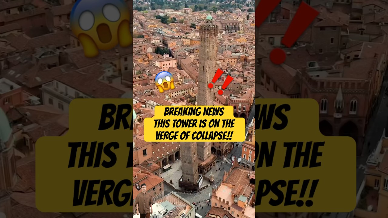 Historic Bologna Tower Under Lockdown After 1,000 Years! ⚠️