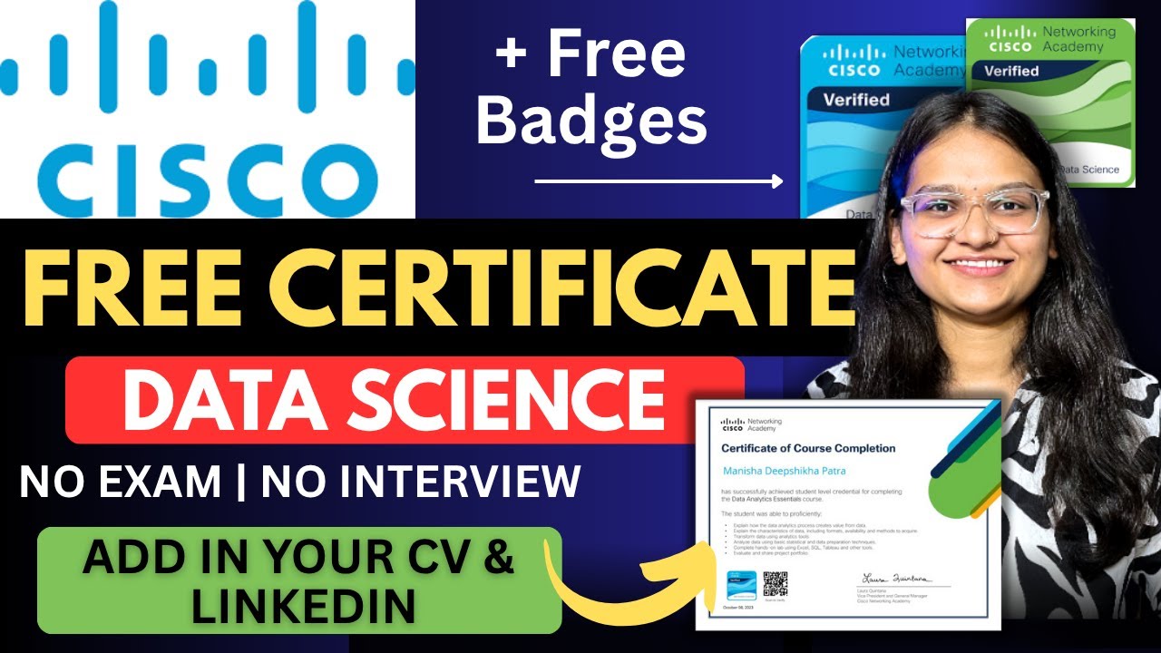 Free Cisco Data Science Certification & Badges 🎓
