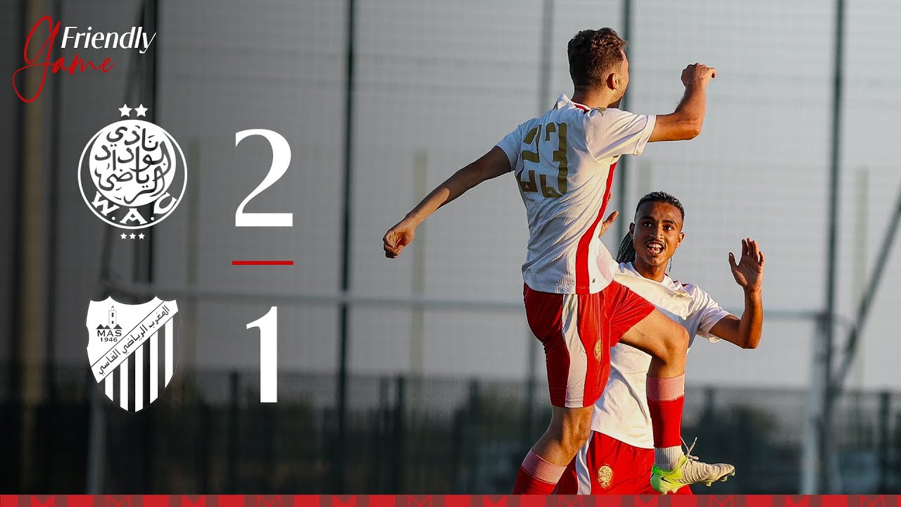 نتيجة ودية مثيرة: الوداد الرياضي يتفوق على المغرب الفاسي ⚽
