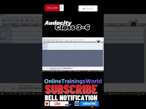 Selection Draw Envelop Tool in Audacity you Cannot Break #OnlineTrainingsWorld #audio#Voice #reverb