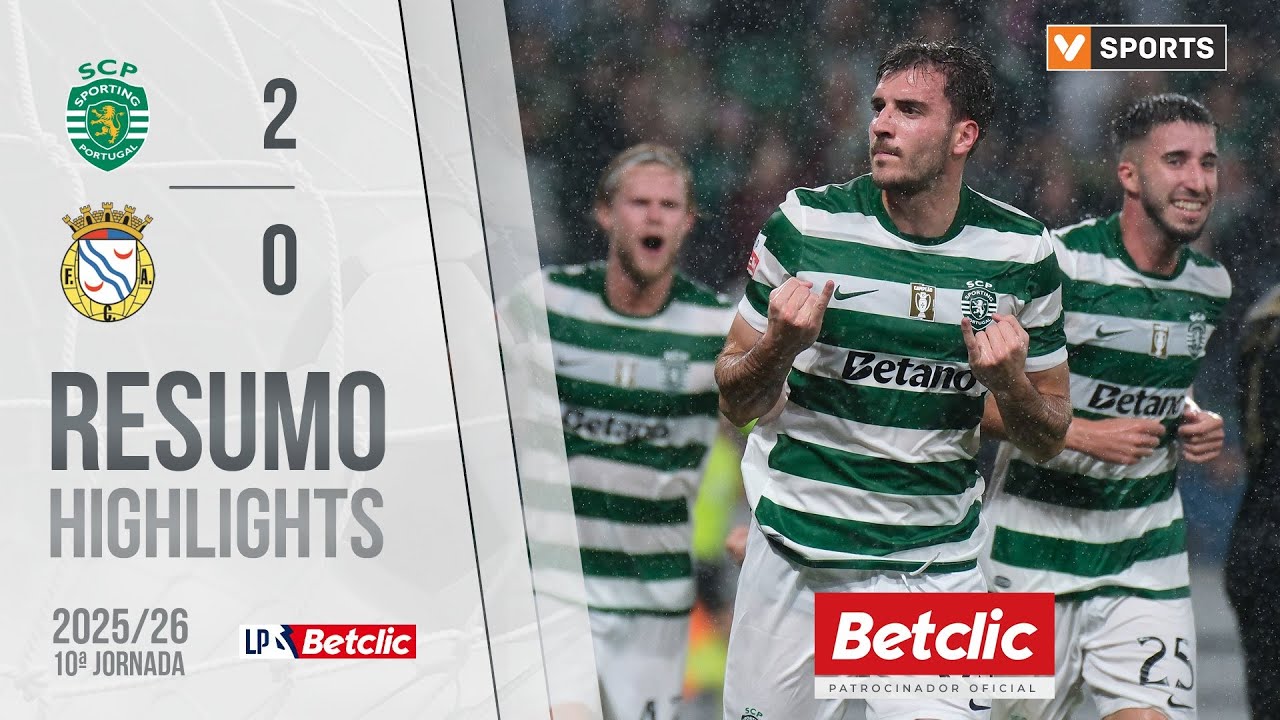 Sporting vence Alverca por 2-0 na 10ª rodada da Liga 25/26