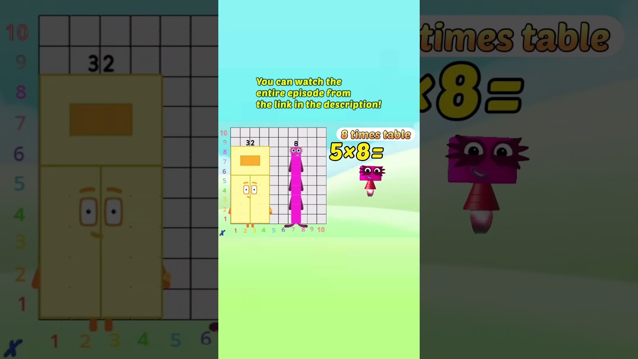 Numberblocks 8 Times Table Song 🎶