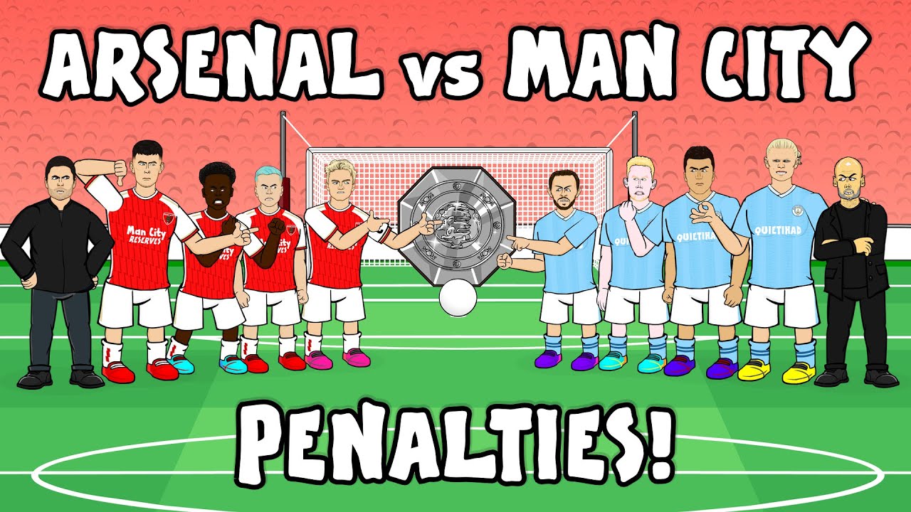 Arsenal vs Man City 2023 Community Shield Penalty Shootout ⚽️ Highlights & Key Moments