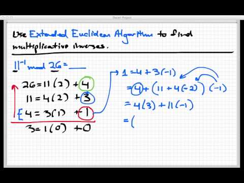 Multiplicative inverses mod n