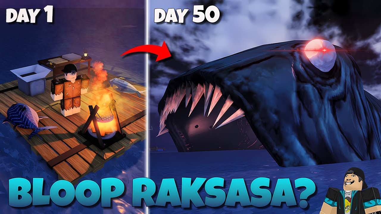 Gedenyo! 50 Days Survival on a Raft & Fighting a Bloop 🥶