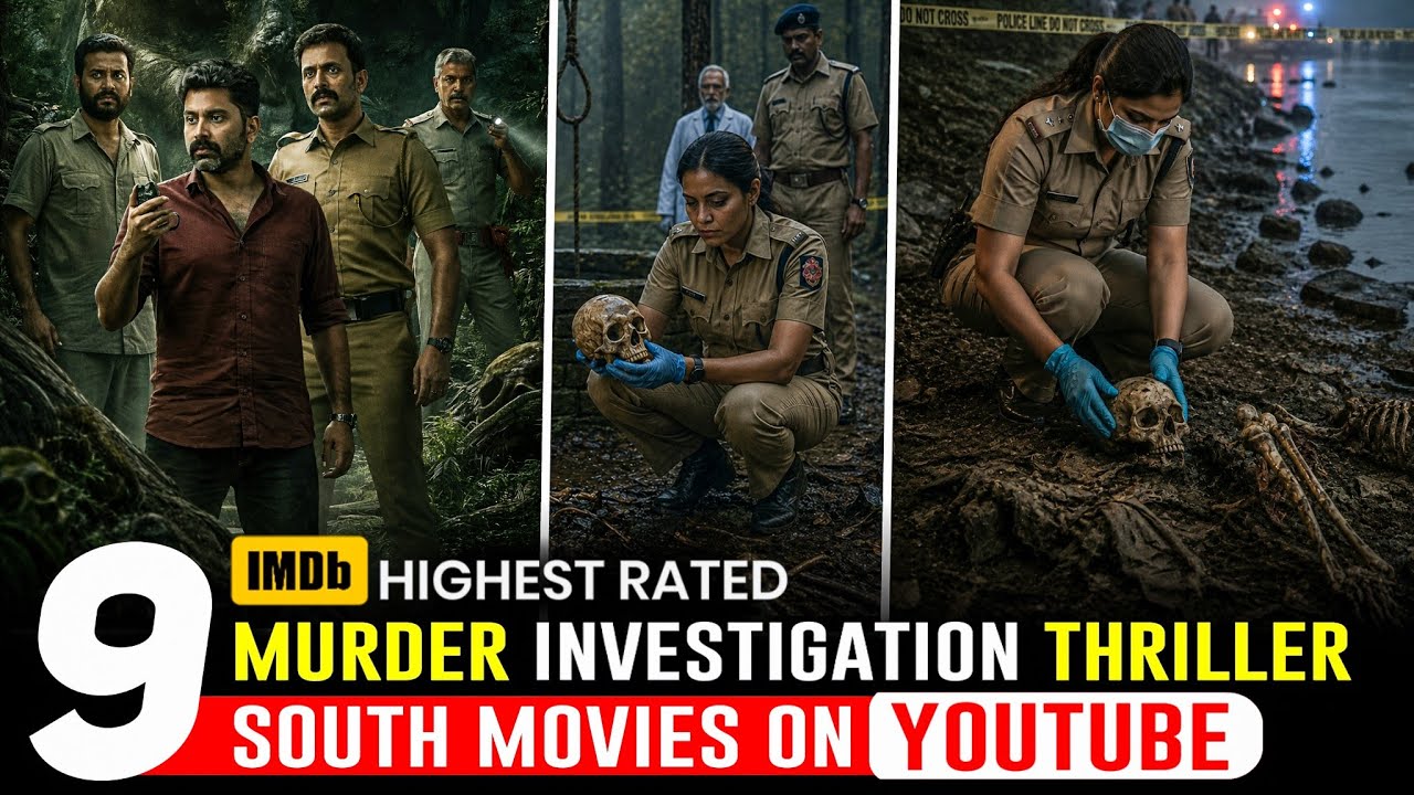 Top 9 New South Indian Crime Thriller Movies in Hindi  | South investigation thriller Movies Hindi