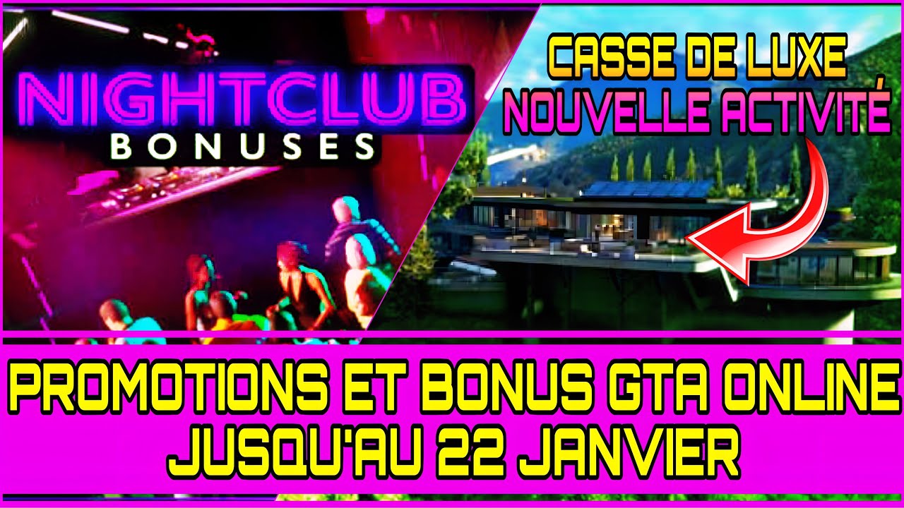PROMO & BONUS GTA ONLINE : LE CASSE DE LUXE DÉBARQUE SUR GTA ONLINE !