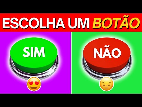 Escolha um Botão 🤔 | Desafio Sim ou Não | 100 perguntas | Detona Quiz