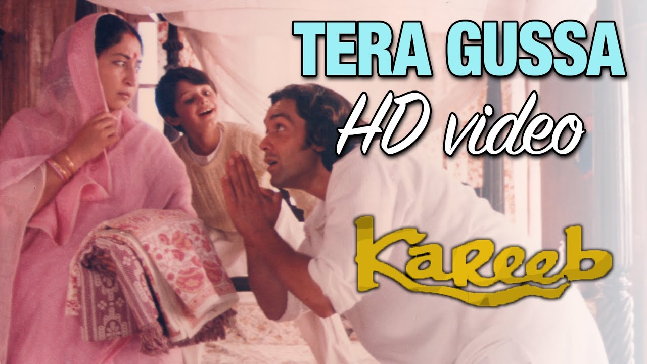 Tera Gussa | Full HD Song from Kareeb (1998) | Bobby Deol & Neha