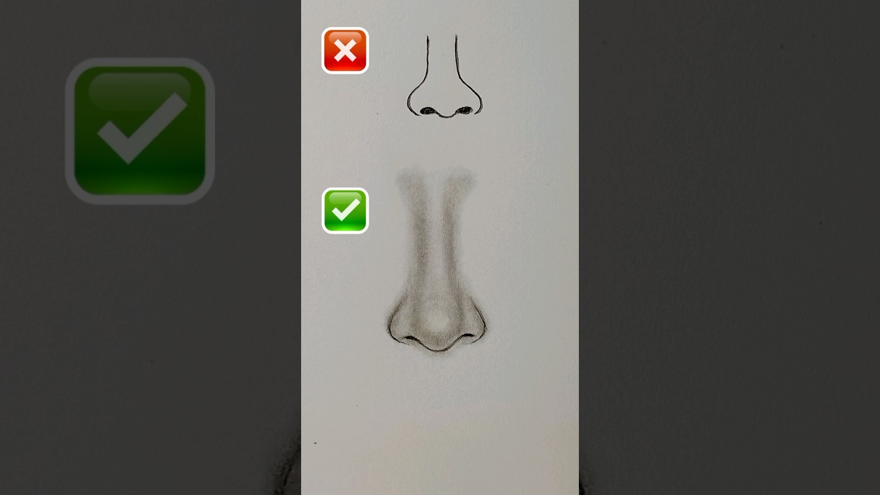 Nose Drawing Guide 👃 | Art Tutorial