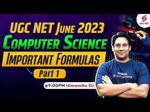 UGC NET June 2023 | Computer Science | Important Formulas - (Part-1) | Himanshu Sir