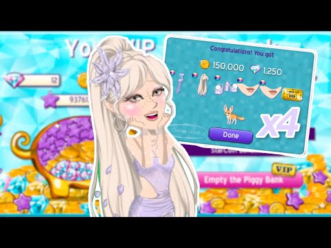 BUYING 4 DIAMOND PACKS (Wild Sparks Set) + LEVELING 3 TIMES | MovieStarPlanet