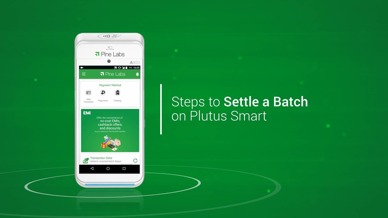 Master Transaction Settlement on Plutus Smart PoS with Pine Labs