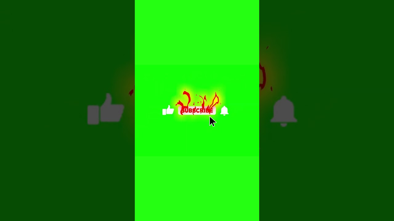 Animated Green Screen Subscribe Button #shorts