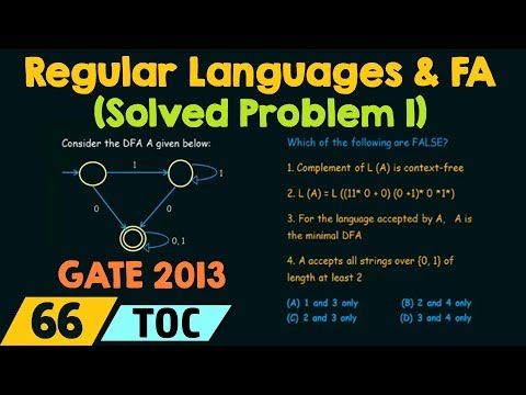 Regular Languages & Finite Automata (Solved Problem 1)