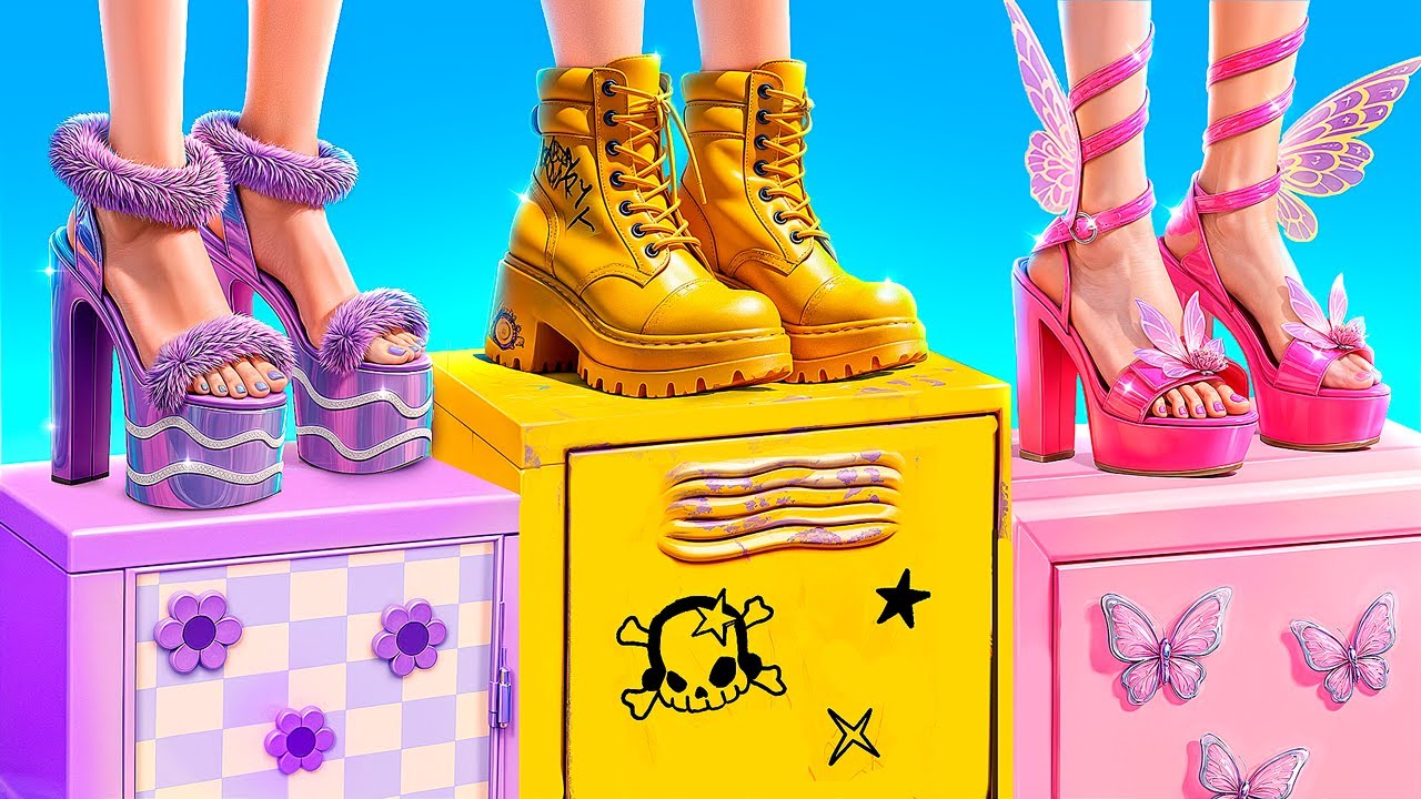 Tantangan Warna! Cewek Pink, Cowok Kuning, Cewek Violet 🎨