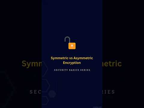Symmetric vs Asymmetric Encryption | Security Basic Series | #security #cybersecurity #encryption