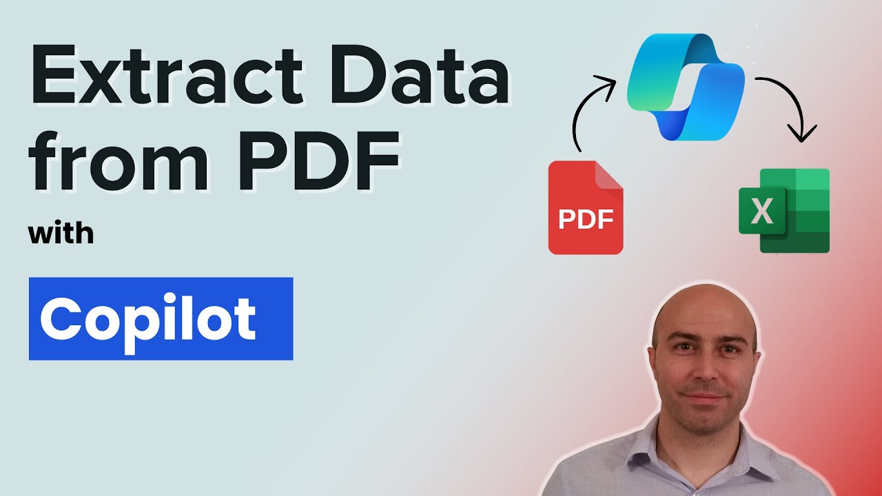 Extract PDF to Excel with Copilot in Edge 😲