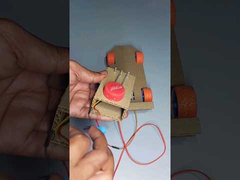 Cardboard RC motor car-9 v battery, Dc motor Rc car.#diycar ,#diyrccar,#Cardboardcar,#gadi