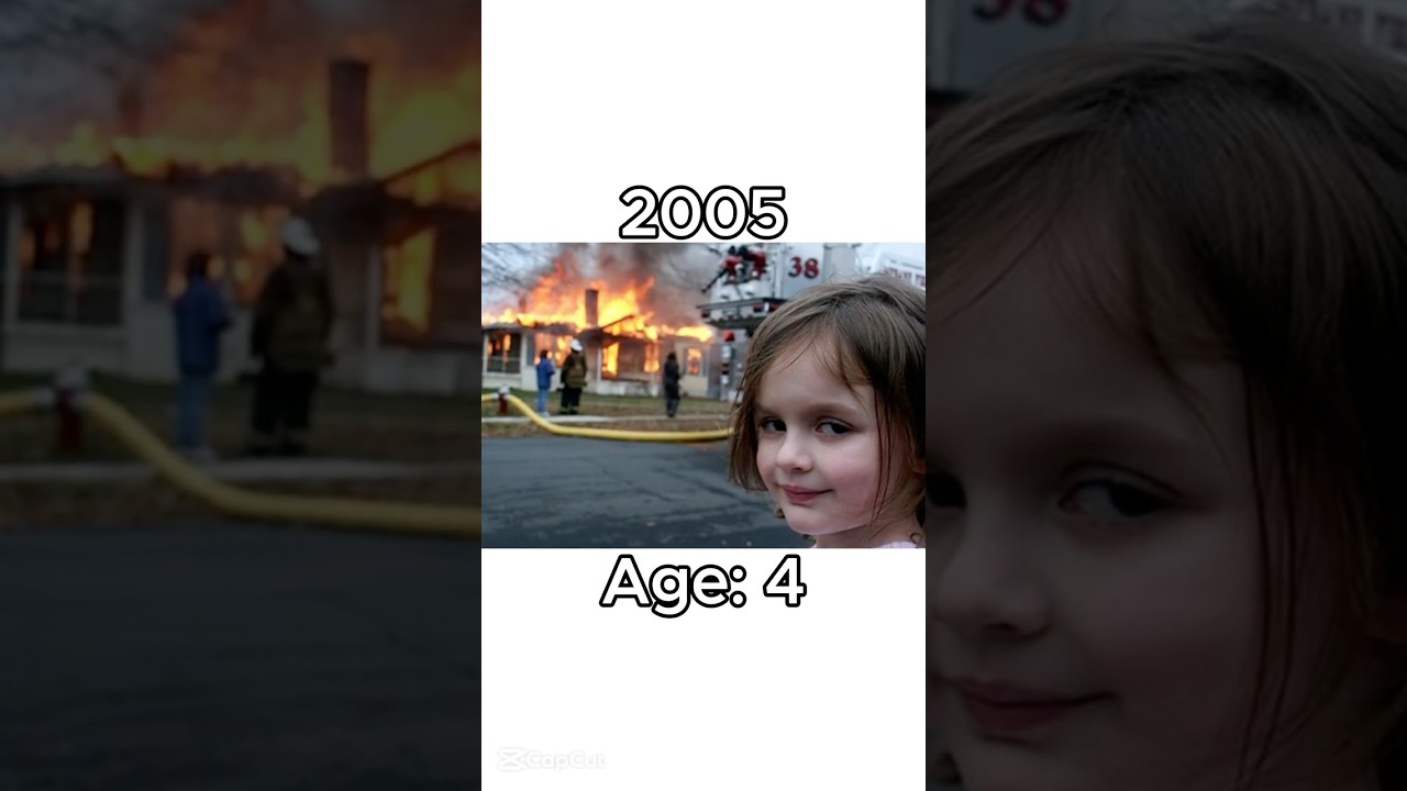 Disaster Girl Meme Then & Now (2005-2025) 📸